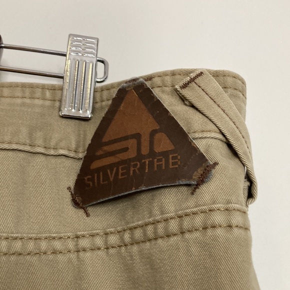 Vintage Levi's Silvertab Pants Mens 40 x 32 Beige Tan Wide Leg Carpenter Y2K - Picture 12 of 16